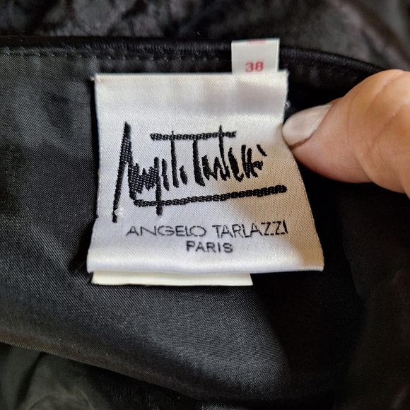 Angelo Tarlazzi Womens Black Lace Bodice Asymmetrical Hem Dress. Size 38 (EU) - Picture 2 of 8